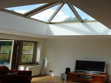 A. BENNET CONSTRUCTION - Dunham Forrest Cheshire : Installation of a Aluminium Skylight constructed in HWL Thermally Broken Aluminium RAL 1019 Satin. Windows and doors S 300. Thermally Broken Aluminium Double glazed with Pilkinton K Glass units